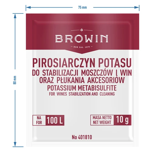 Kaliumpyrosulfit 10 g - 3 ['Kaliummetabisulfit für Wein', ' Kaliummetabisulfit Desinfektion', ' Kaliummetabisulfit für die Desinfektion', ' Stabilisierung von Wein']