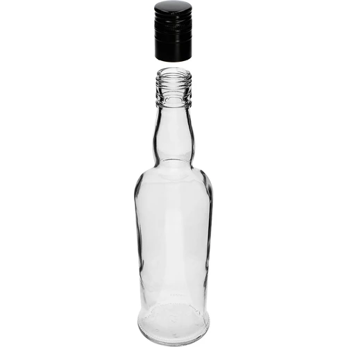 Kapitänsflasche, 500 ml mit Schraubverschluss - 6 St. - 3 ['Whiskeyflasche', ' Glasflasche', ' Flasche für hausgemachten Wein', ' durchsichtige Flasche', ' Flasche mit Schraubverschluss', ' Flasche 500 ml']