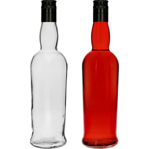 Kapitänsflasche, 700 ml mit Schraubverschluss - 6 St. - 4 ['Whiskeyflasche', ' Glasflasche', ' Flasche für hausgemachten Wein', ' durchsichtige Flasche', ' Flasche mit Schraubverschluss', ' Flasche 700 ml']