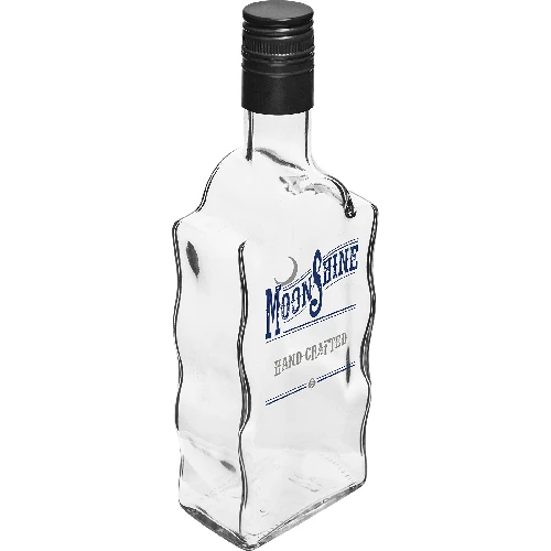 Klosterflasche, 0,5 L, mit Schraubverschluss, 2-farbigem Aufdruck "Moonshine" - 4 St. - 3 ['bedruckte Flasche', ' Mondscheinflasche', ' Likörflasche', ' Wodkaflasche', ' Wodkaflasche', ' dekorative Flasche', ' 500 ml Flasche', ' Glasflasche', ' Hochzeitsflasche', ' Flasche mit Deckel', ' Mondscheinflasche', ' Brauenflaschen', ' Superflasche', ' Wellenflasche']