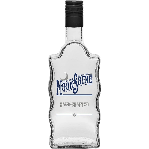 Klosterflasche, 0,5 L, mit Schraubverschluss, 2-farbigem Aufdruck "Moonshine" - 4 St. - 4 ['bedruckte Flasche', ' Mondscheinflasche', ' Likörflasche', ' Wodkaflasche', ' Wodkaflasche', ' dekorative Flasche', ' 500 ml Flasche', ' Glasflasche', ' Hochzeitsflasche', ' Flasche mit Deckel', ' Mondscheinflasche', ' Brauenflaschen', ' Superflasche', ' Wellenflasche']