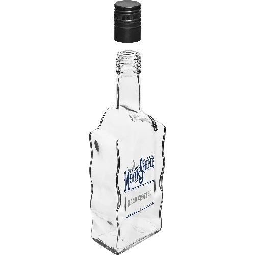 Klosterflasche, 0,5 L, mit Schraubverschluss, 2-farbigem Aufdruck "Moonshine" - 4 St. - 5 ['bedruckte Flasche', ' Mondscheinflasche', ' Likörflasche', ' Wodkaflasche', ' Wodkaflasche', ' dekorative Flasche', ' 500 ml Flasche', ' Glasflasche', ' Hochzeitsflasche', ' Flasche mit Deckel', ' Mondscheinflasche', ' Brauenflaschen', ' Superflasche', ' Wellenflasche']