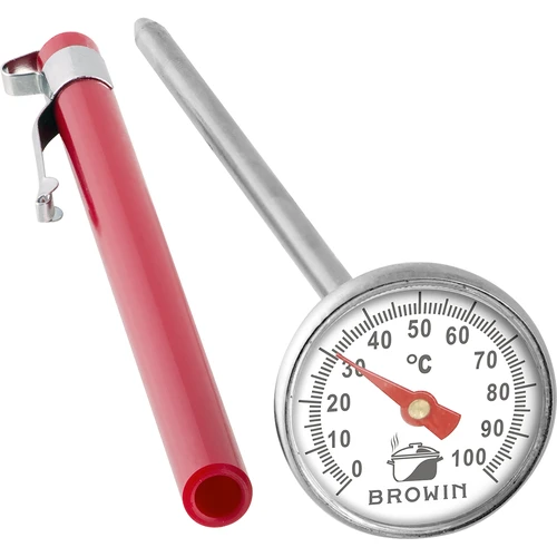 Kochthermometer (0°C bis +100°C) 12,5cm  - 1 ['Temperatur', ' Küchenthermometer', ' Gastronomie-Thermometer', ' Lebensmittelthermometer', ' Lebensmittelthermometer mit Sonde', ' Thermometer für Fleisch', ' Thermometer mit Sonde', ' Küchenthermometer mit Sonde', ' Sonde für Fleisch', ' Thermometer für das Braten von Fleisch', ' Thermometer fürs Kochen']