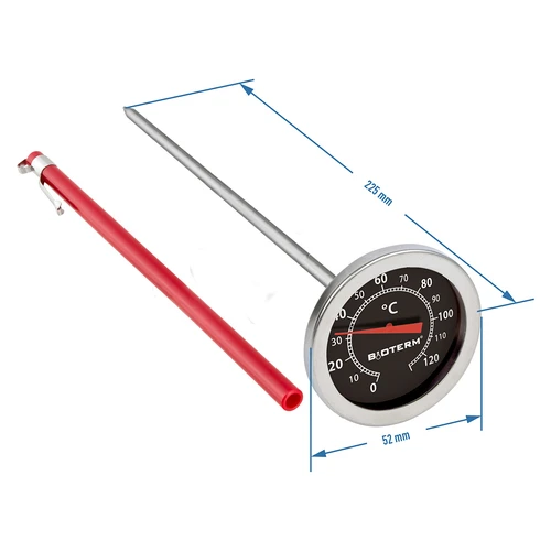 Kochthermometer (0°C bis +120°C) 20,5cm - 2 ['Temperatur', ' Temperaturkontrolle', ' Thermometer fürs Kochen', ' Thermometer fürs Braten', ' Küchenthermometer', ' Gastronomie-Thermometer']