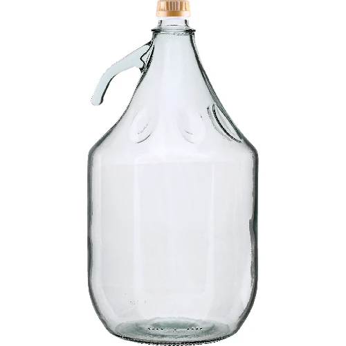 Korbflasche 5 L, Dame mit einem Schraubverschluss  - 1 ['5l Flasche', ' Gärflasche', ' Gärständer', ' Weinregal', ' Weinregal', ' Weinlagerung', ' Saftflasche']