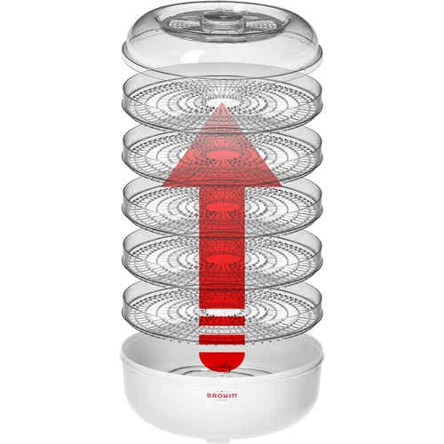 Lebensmitteltrockner 13,5 L - 5 Gitter, Weiß - 6 ['Dörrgeräte für Lebensmittel', ' Dörrgerät für Pilze', ' Dörrgerät für Obst', ' Dörren von Gemüse', ' Dörren von Fleisch', ' Dörrgerät für Gemüse', ' Dörren von Lebensmitteln', ' Dörren von Essen', ' Küchen-Dörrgerät']