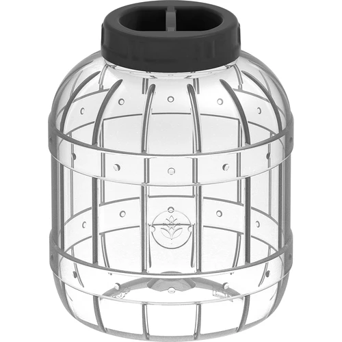 Mehrzweck-Behälter 5L, schwarzem Schraubverschluss  - 1 ['Einmachgläser', ' Einmachgläser', ' Einweckgläser', ' Likörgläser', ' 5 l Gläser', ' zertifizierte Gläser', ' unzerbrechliche Gläser', ' Mehrzweckgläser', ' Einmachgläser', ' Kunststoffgläser', ' leichte Gläser']