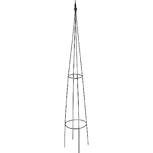 Metall-Pergola – Pyramide 135 cm  - 1 ['Pflanzenstütze', ' für Kletterpflanzen', ' für Rosen', ' für Bohnen', ' für wachsende Pflanzen', ' für Rhododendren']