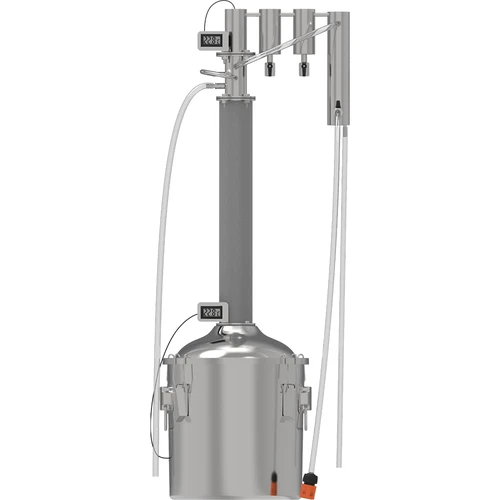 Modularer Destillator 18 L Hugin convex  - 1 ['Destillier-Set', ' Destillator', ' rostfreier Stahl', ' Destillationsapparat', ' Destillator für Wasser', ' Destillator für Selbstgebrannten', ' destilliertes Wasser', ' Prismenfedern', ' Destillator Browin', ' Destillatoren für Alkohol', ' 2 Absatzbehälter', ' Rückfluss']