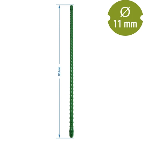 PE-beschichtete Stahlstange 1,25mx11mm - 2 ['Pflanzenhalter aus Stahl', ' Stange für Pflanzen', ' Stange für Blumen', ' Stangen für Topfblumen', ' Stange für Pflanzen Castorama']