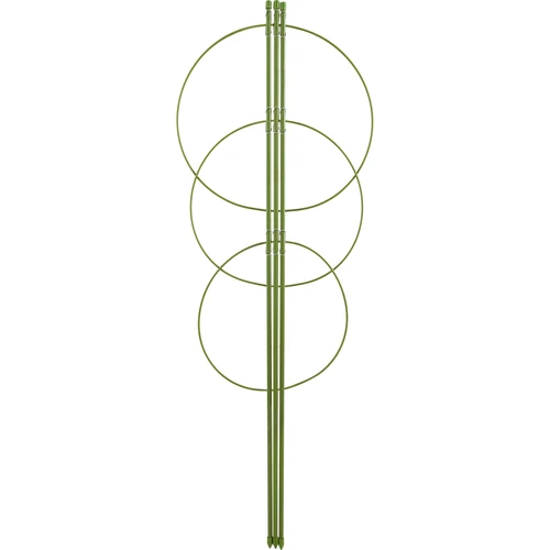 Pflanzenstütze, 3 Ringe - 0,75m  - 1 ['Pflanzenringe', ' Pflanzenring', ' Stützring für Pflanzen', ' Stützringe für Pflanzen', ' Stützring für Rankenpflanzen', ' Stützringe für Pflanzen Castorama', ' Stützringe für Gartenpflanzen', ' Stützringe für Topfpflanzen']