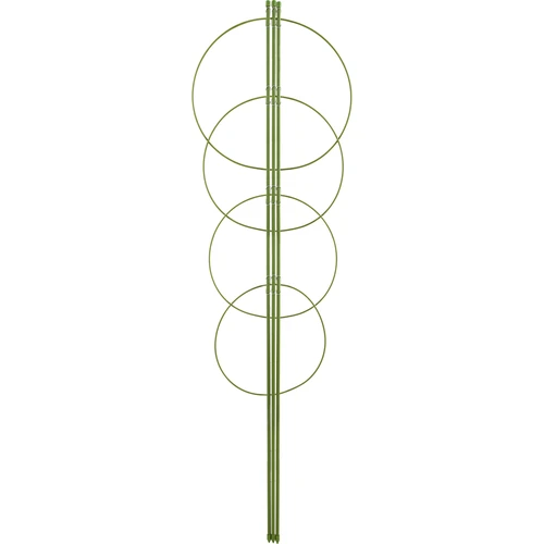 Pflanzenstütze, 4 Ringe - 1m  - 1 ['Pflanzenringe', ' Pflanzenring', ' Stützring für Pflanzen', ' Stützringe für Pflanzen', ' Stützring für Rankenpflanzen', ' Stützringe für Pflanzen Castorama', ' Stützringe für Gartenpflanzen', ' Stützringe für Topfpflanzen']