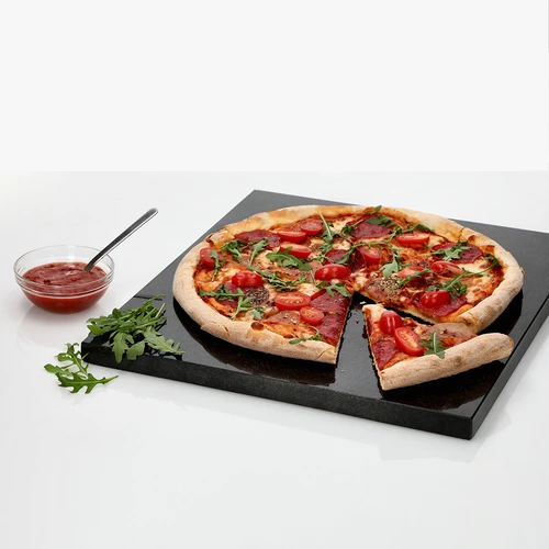 Pizzastein aus Granit, rechteckig, 37 x 35 cm - 6 ['zum Pizzabacken', ' Granitpizzastein', ' Granitstein', ' Pizzastein aus Granit', ' Pizzastein', ' Backstein', ' Grillstein', ' italienische Pizza', ' selbstgemachte Pizza', ' beste Pizza', ' Pizza wie aus dem Ofen', ' zum Brotbacken', ' zum Verschenken', ' rechteckiger Backstein', ' rechteckiger Pizzastein', ' Servierstein', ' Brötchen backen']