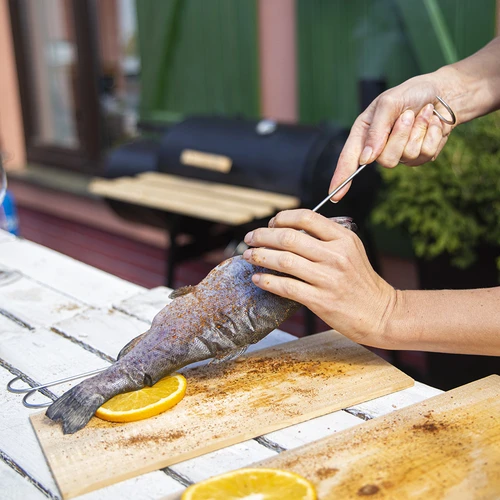 Räucherhaken für Fische - schraubhaken - 5 Stck. - 3 ['räucherhaken forelle', ' fischhaken zum räuchern', ' edelstahl fleischerhaken', ' fleisch hacken', ' metzger haken', ' haken zum raeuchern', ' Premium Hook Stainless Steel', ' Stainless smoking hooks fur fish']