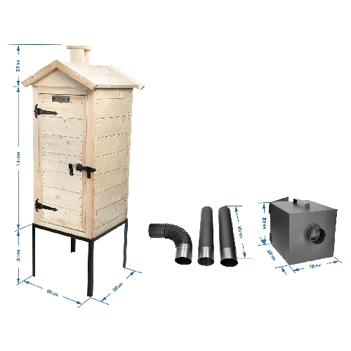 Räucherofen aus Holz 100 cm, mit Feuerstelle - 7 ['Fleischräuchern', ' Schinkenräuchern', ' Wursträuchern', ' Gartenräucherofen', ' Räucherprodukte', ' wie Räuchern', ' Räucherofen aus Holz', ' Räucherofen mit Feuerstelle', ' Räucherofen', ' Fischräuchern', ' Käseräuchern', ' Räucherofen auf Untersatz', ' Räucherofen aus Fichtenholz', ' Räucherofen mit seitlicher Feuerstelle', ' handgefertigter Räucherofen', ' hoher Räucherofen', ' Räucherofen mit großem Fassungsvermögen', ' Räucherofen mit 1 Meter Höhe', ' Grillen']