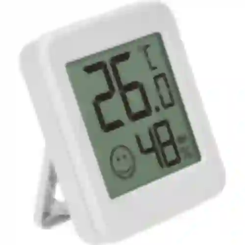 Elektronisches Thermometer mit Komfortanzeige, weiß