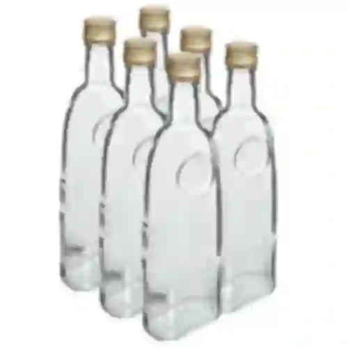 Flasche Altstadt 500 ml mit Schraubverschluss, 6 St.