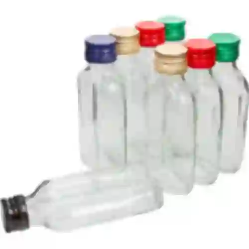 Flasche - Flachmann für Liköre, 100 ml - 8 Stck.