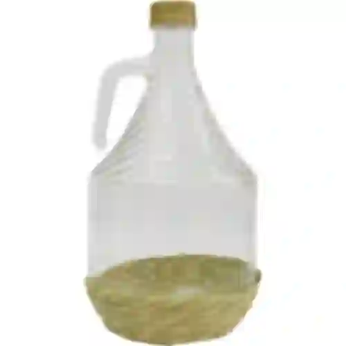 Korbflasche 2 l, Dame mit einem Schraubverschluss