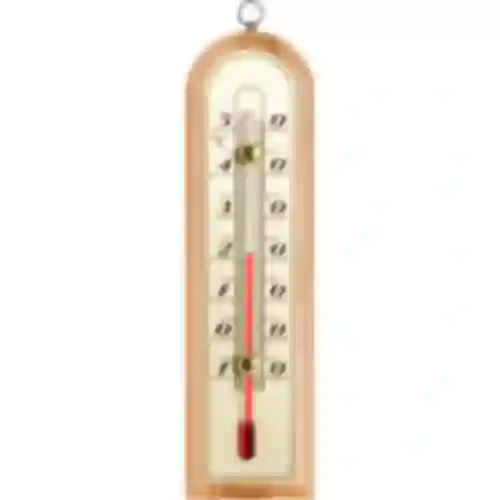 Raumthermometer mit goldfarbener Skala (-10°C bis +50°C) 16cm