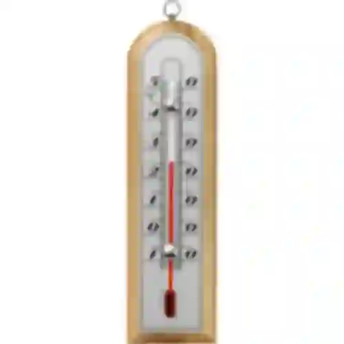 Raumthermometer mit silberfarbener Skala (-10°C bis +50°C) 16,5cm mix