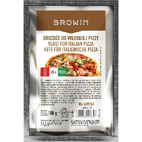 Trockenhefe für italienische Pizza - 100 g  - 1 ['Trockenhefe', ' Backhefe', ' italienische Pizza', ' Zutat für Pizza', ' Hefe Browin', ' für Foccacia', ' zum Backen']