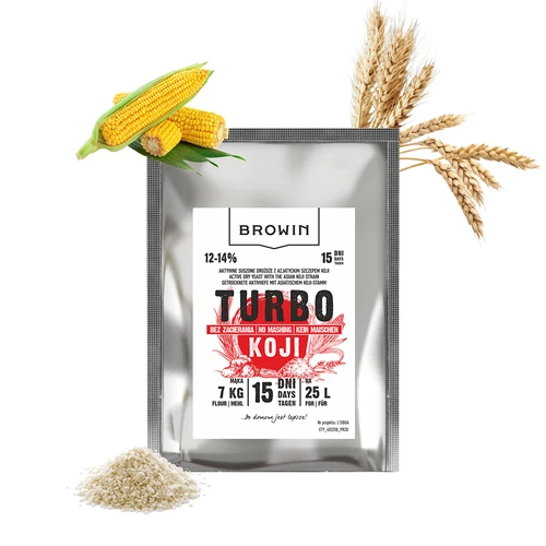 Turbo-Hefe Koji, 50 g - 4 ['Koji-Hefe', ' Koji-Pilz', ' Roggenschnaps', ' Kartoffelschnaps', ' Kaltmaischen', ' Hefe für Alkohol', ' Hefe für Selbstgebrannten', ' Brennhefe', ' ohne Maischen', ' Hefe für Getreide', ' fur Whiskey', ' drożdże do Whisky']