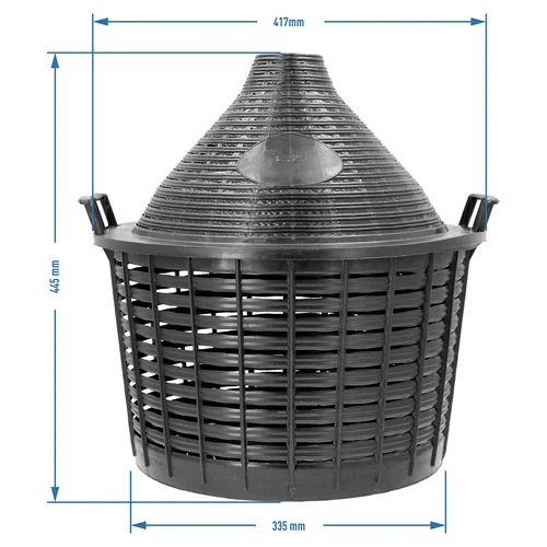 Weinballon 25 L im Kunststoffkorb - 7 ['Weinflasche', ' Weinballon', ' für Bier', ' für die Gärung', ' hausgemachter Wein', ' Glasballon für Wein', ' für Liköre', ' für Met']