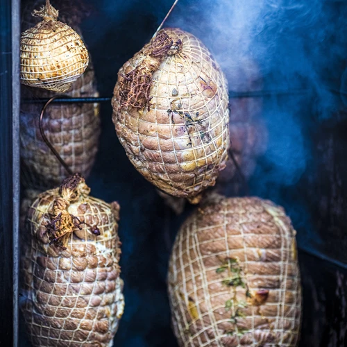 Weißes Räuchernetz 22 cm x 4 m bis 220°C - 9 ['metzger netz', ' fleisch netz', ' schinken netz', ' fleischnetz zum kochen', ' fleischnetz räuchern', ' netz schinken', ' netz fleisch', ' bratennetz für rollbraten', ' schinkennetz räuchernetz', ' fleischnetz', ' schinkennetz', ' rollbratennetz']