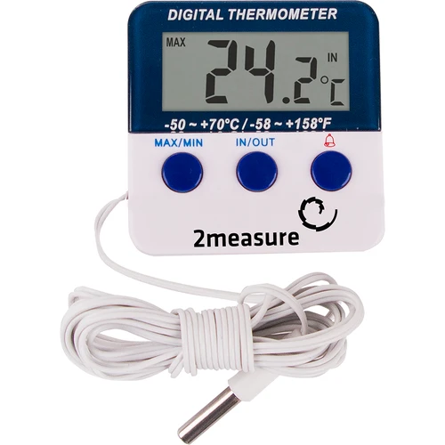 Wetterstation – Elektronisches, Sonde, weiß  - 1 ['Wetterstation', ' Haus-Wetterstation', ' Temperatur', ' Umgebungstemperatur', ' Temperaturkontrolle', ' Elektrothermometer', ' Innenthermometer', ' Außenthermometer', ' Thermometer für Außen', ' Thermometer mit Sonde', ' Elektrothermometer mit Sonde']