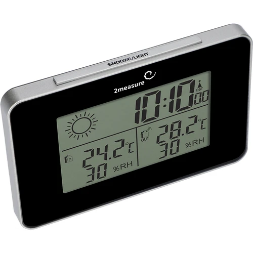 Wetterstation RCC – Elektronisches, Kabellose, Beleuchtet, Sensor, schwarz - 4 ['Wetterstation', ' Haus-Wetterstation', ' Temperatur', ' Umgebungstemperatur', ' Temperaturüberwachung', ' Elektrothermometer', ' Thermometer mit Sensor', ' Innenthermometer', ' Außenthermometer', ' Thermometer für Außen', '']