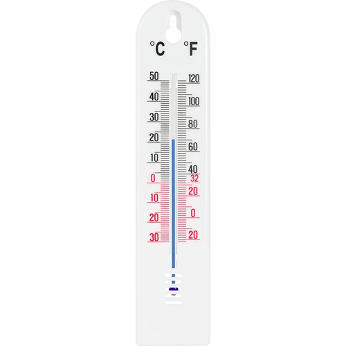 Zimmerthermometer weiß (-40°C bis +50°C) 40cm  - 1 ['Rundthermometer', ' Außenthermometer', ' Innenthermometer', ' Raumthermometer', ' welche Temperatur']