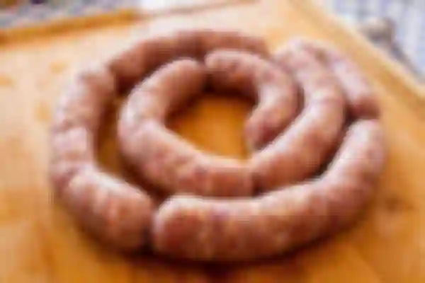 Hausgemachte Weißwurst – geräuchert